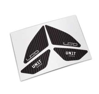 适用于原装 BMW R12 G/S 侧面板的黑色保护贴纸