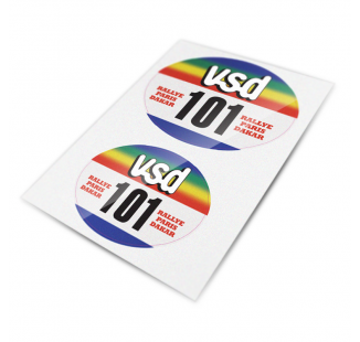 车牌架用VSD贴纸