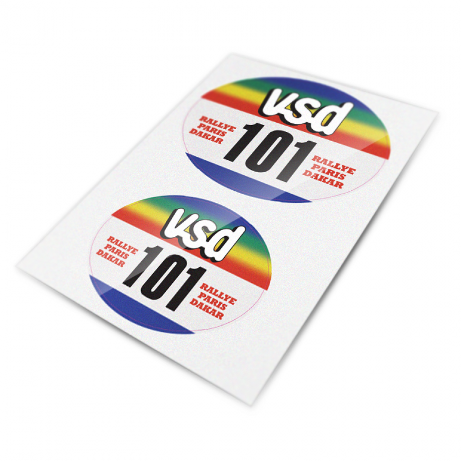 车牌架用VSD贴纸