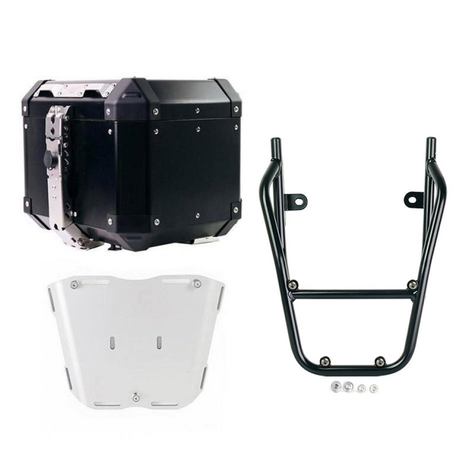 36L 铝制 Atlas 顶箱 + BMW CE 02 后行李架带乘客把手