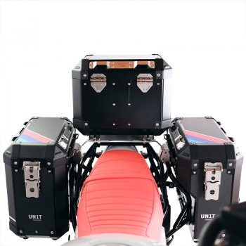 Atlas 铝制顶箱 36L + 后行李架（带乘客把手）BMW R12 G/S