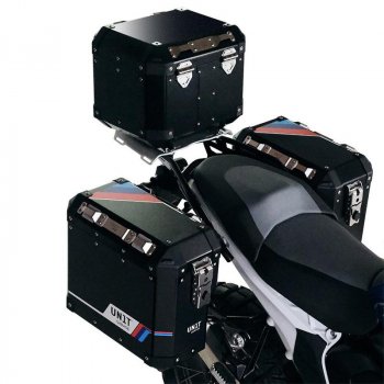 Atlas 铝制顶箱 36L + 后行李架，带 BMW R1300GS 乘客把手