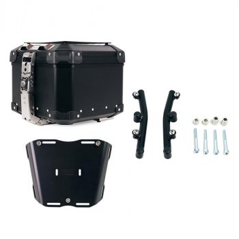 Atlas 44L 通用铝合金尾箱 + 用于 Atlas 顶壳的 Husqvarna Norden 901 板，带支撑