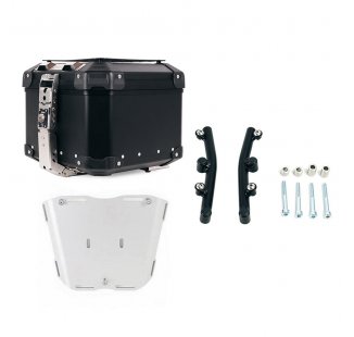 Atlas 44L 通用铝合金尾箱 + 用于 Atlas 顶壳的 Husqvarna Norden 901 板，带支撑