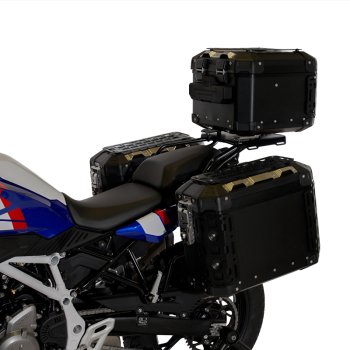 Atlas 44L 通用铝合金尾箱 + 带乘客把手的行李架 BMW F450GS