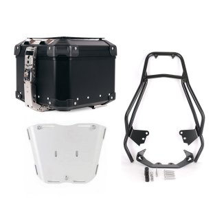 Atlas 44L 通用铝合金尾箱 + 带乘客把手的行李架 BMW F450GS