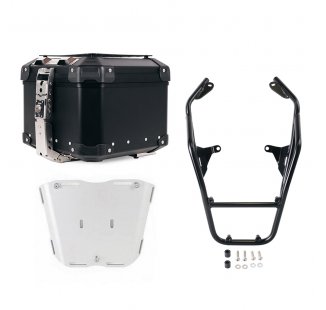 Atlas 44L 通用铝合金尾箱 + 带乘客把手的行李架 BMW R12 G/S