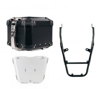 Atlas 44L 通用铝合金尾箱 + 带乘客把手的行李架 Royal Enfield Bear 650