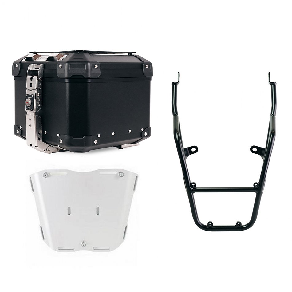 Atlas 44L 通用铝合金尾箱 + 带乘客把手的行李架 Royal Enfield Bear 650