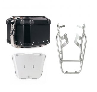 Atlas 44L 通用铝合金尾箱 + NineT行李架，带乘客把手，用于固定顶箱板