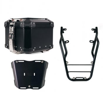 Atlas 44L 通用铝合金尾箱 + 带乘客把手的 Ducati Scrambler 后行李架