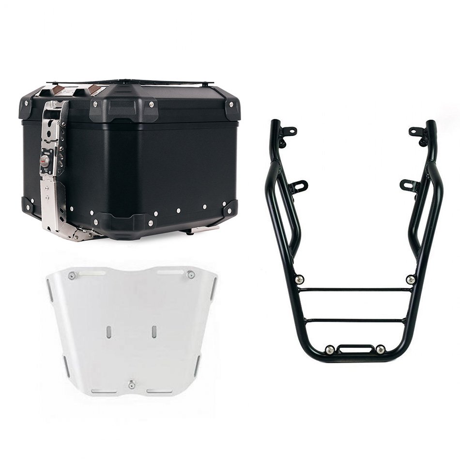 Atlas 44L 通用铝合金尾箱 + 带乘客把手的 Ducati Scrambler 后行李架