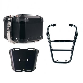 Atlas 44L 通用铝合金尾箱 + 带乘客把手的后行李架 Fantic Caballero 125-250-500