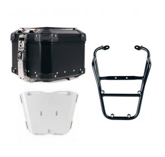 Atlas 44L 通用铝合金尾箱 + 带乘客把手的后行李架 Fantic Caballero 125-250-500