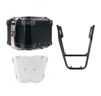 Atlas 44L 通用铝合金尾箱 + 带乘客把手的后行李架 Husqvarna Svartpilen 125-250-401（2024 年起）