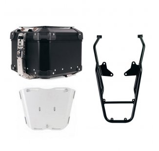 Atlas 44L 通用铝合金尾箱 + Moto Guzzi V100 Mandello 后行李架带乘客把手