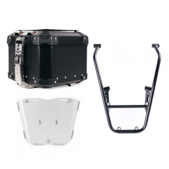 Atlas 44L 通用铝合金尾箱 + 带乘客把手的后行李架 Royal Enfield Guerrilla 450