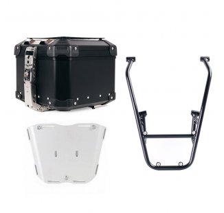 Atlas 44L 通用铝合金尾箱 + 带乘客把手的后行李架 Royal Enfield Himalayan 450（2024 年起）