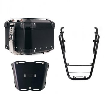 Atlas 44L 通用铝合金尾箱 + 带乘客把手的后托架 Triumph Trident 660