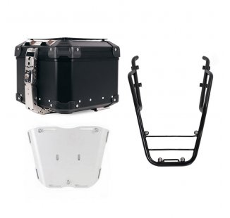 Atlas 44L 通用铝合金尾箱 + 带乘客把手的后托架 Triumph Trident 660