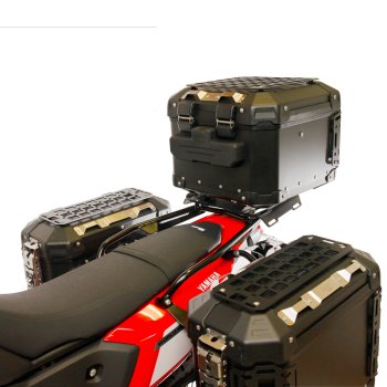 Atlas 44L 通用铝合金尾箱 + 雅马哈 Ténéré 700 后货架带乘客扶手