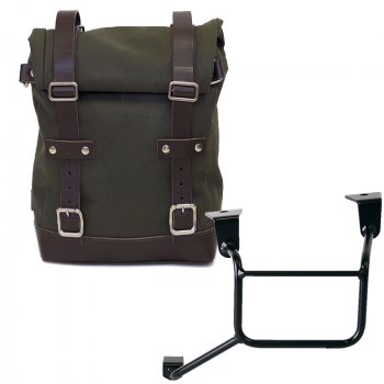 帆布袋 10L-14L + 本田 CRF1100L Africa Twin 和 Adventure Sports 车架（2024 年起）左