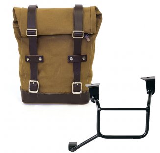 帆布袋 10L-14L + 本田 CRF1100L Africa Twin 和 Adventure Sports 车架（2024 年起）左