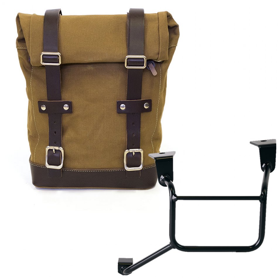 帆布袋 10L-14L + 本田 CRF1100L Africa Twin 和 Adventure Sports 车架（2024 年起）左