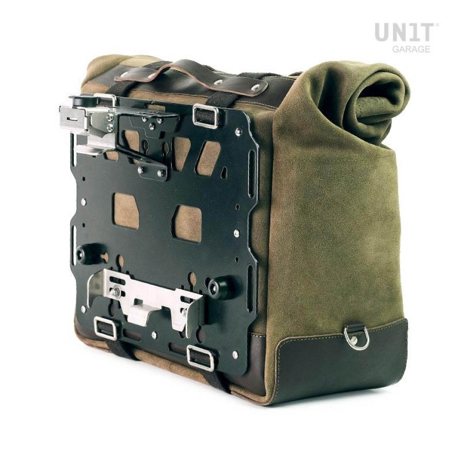 Cult 二层皮革侧袋 40L - 50L + 铝板（消声器侧）