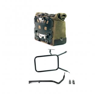 40L - 50L 双面皮革 Cult 侧袋 + 铝板 + NineT右框架，用于Atlas铝袋