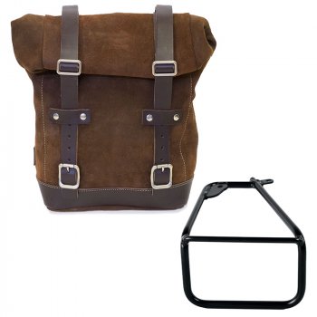 剖层皮革侧包 10L-14L + BMW R12 NineT 左车架