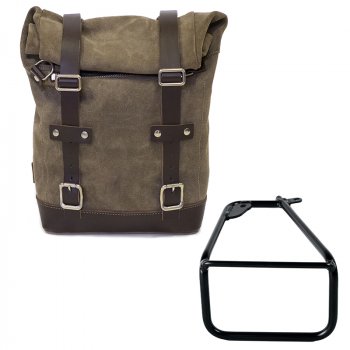 剖层皮革侧包 10L-14L + BMW R12 NineT 左车架