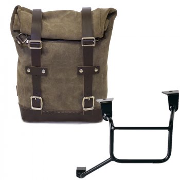 皮结皮包 10L-14L + 本田 CRF1100L Africa Twin 和 Adventure Sports 车架（2024 年起）左