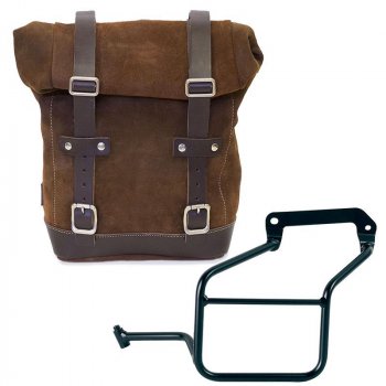 打蜡绒面革侧袋 + Aprilia Tuareg 660 SX 车架