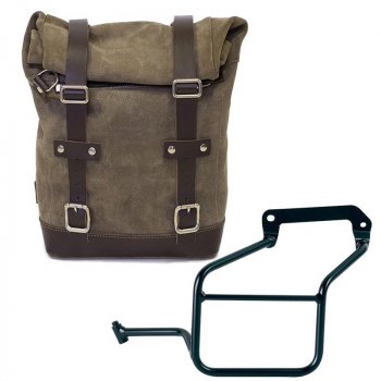 打蜡绒面革侧袋 + Aprilia Tuareg 660 SX 车架