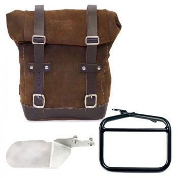 二层皮革侧袋 + 右杜卡迪沙漠雪橇车架