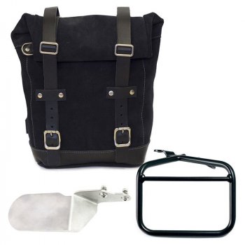 二层皮革侧袋 + 右杜卡迪沙漠雪橇车架