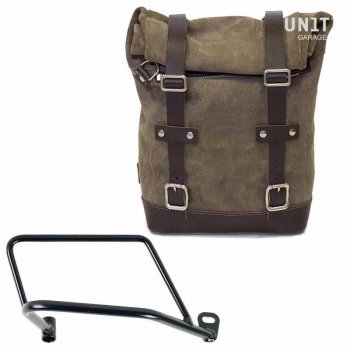 打蜡麂皮侧挂包 + 右川崎 Z900RS 车架