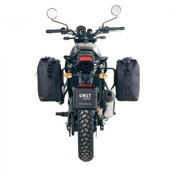 TPU的Khali侧袋 + 皇家恩菲尔德喜马拉雅框架，Scram 411 右