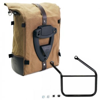 纯帆布侧包 + 本田 CL 车架左