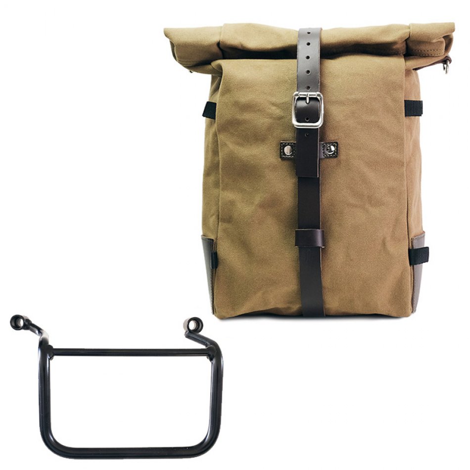纯帆布侧包 + 皇家恩菲尔德喜马拉雅 450（2024 年起）右车架