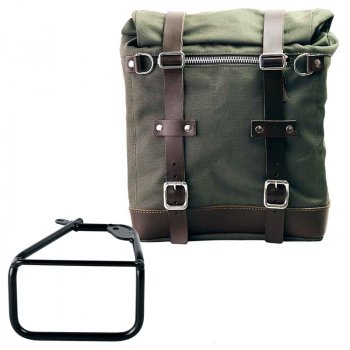 Scram 帆布侧包 22L-30L + BMW R12 NineT 车架右