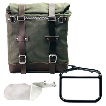 帆布 22L-30L 中的 Scram 侧挂包 + 杜卡迪沙漠雪橇右车架