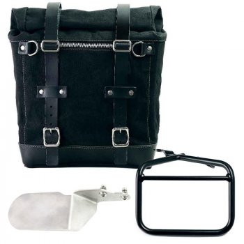 帆布 22L-30L 中的 Scram 侧挂包 + 杜卡迪沙漠雪橇右车架