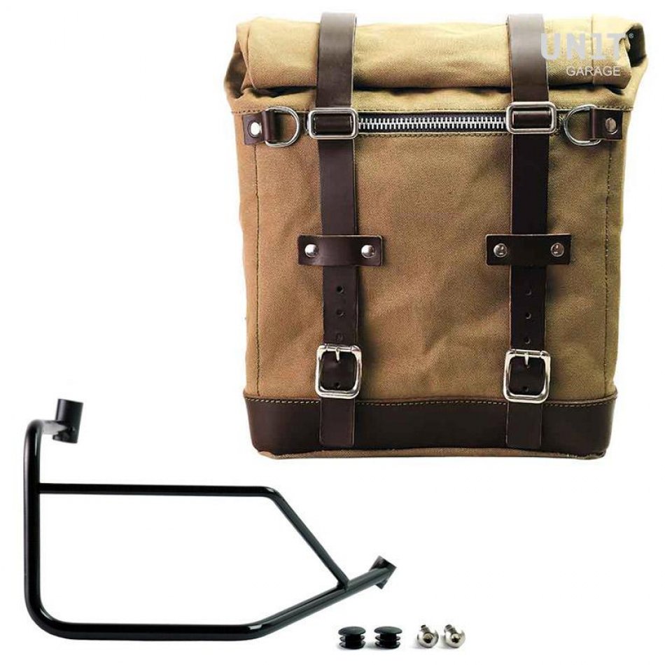 帆布 22L-30L + Ducati DesertX 右车架的 Scram 侧挂包
