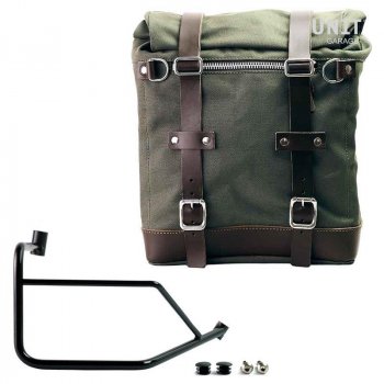 帆布 22L-30L + Ducati DesertX 右车架的 Scram 侧挂包