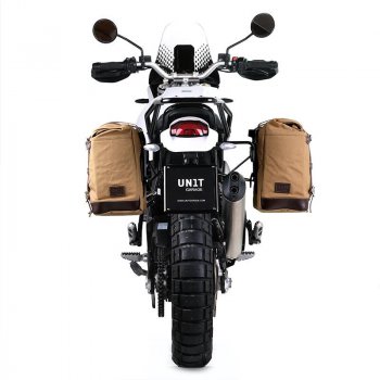 帆布 22L-30L + Ducati DesertX 右车架的 Scram 侧挂包