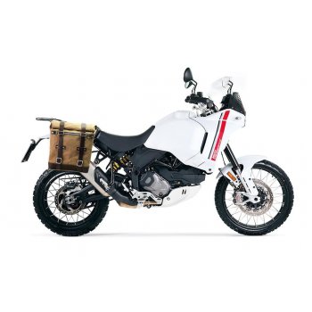 帆布 22L-30L + Ducati DesertX 右车架的 Scram 侧挂包
