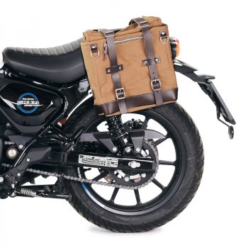 Scram 帆布包 22L-30L + Royal Enfield Hunter 350 左车架