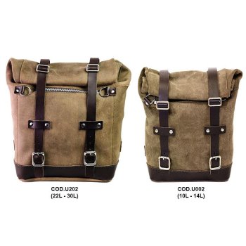 Scram 二层皮革侧袋 22L-30L